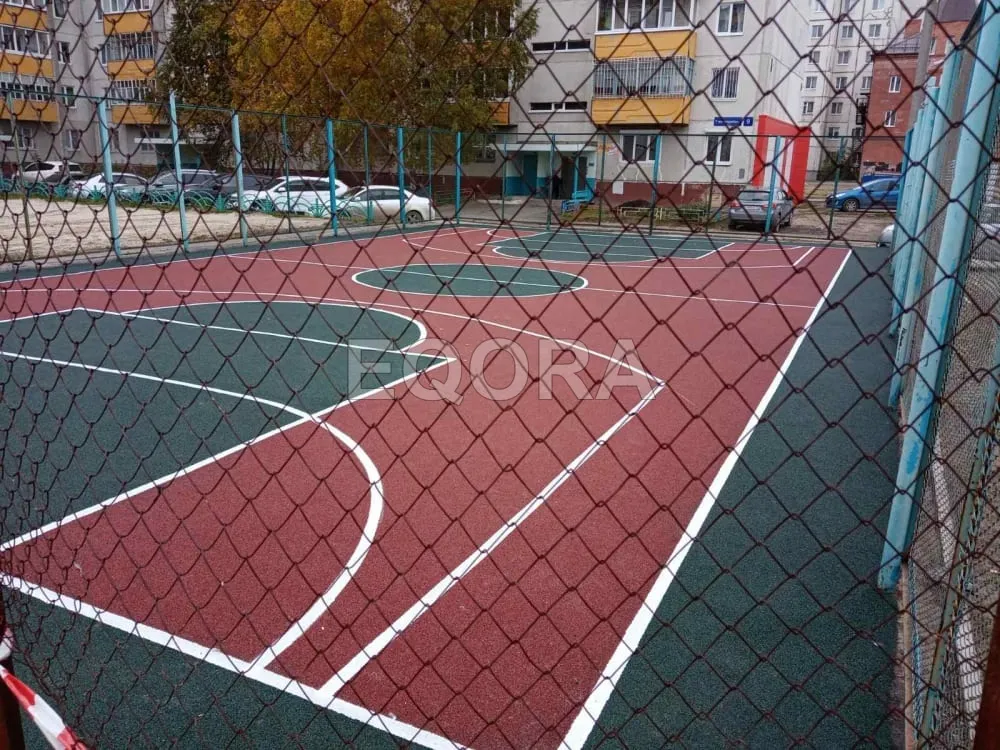 Резиновые покрытия из крошки для спортивных площадок в Мокроусовом